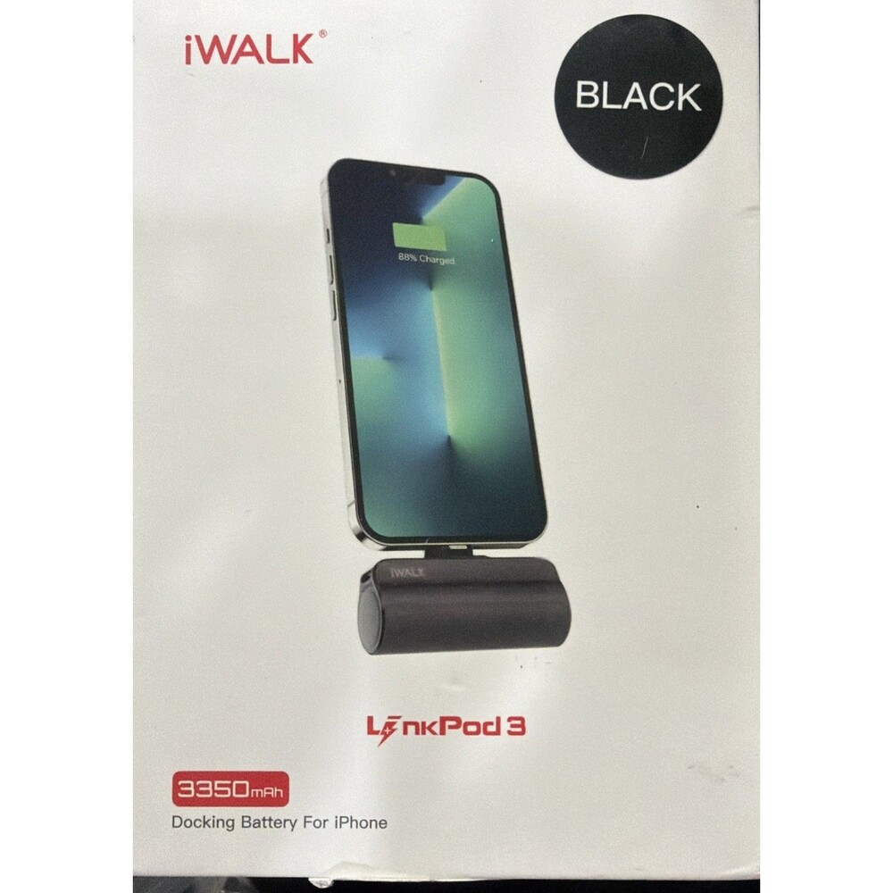 New -- iWALK Portable Charger, LinkPod 3 Pro MFI certified 3500mAh Power Bank